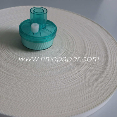 주문 주름형 0.98 밀리미터 높이 크레이프 HME 필터 페이퍼 MSDS 승인됩니다 online manufacture