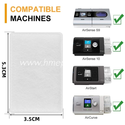 Disposable CPAP Filters For Resmed S9/S10 S11/Mini with Efficiency 99.9% 53*35mm
