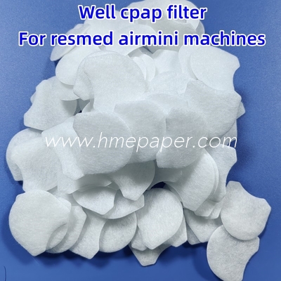 Fiber Cotton BV Respiratory Disposable CPAP Filter for Resmed CPAP Ventilators 53*35mm