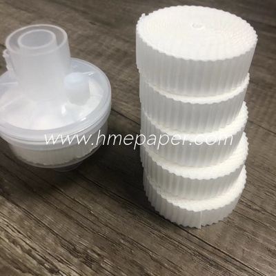 주문 내구성 나무 펄스 HME 필터 종이 99.999% 효과를 가진 2 레벨 흰 필터 online manufacture