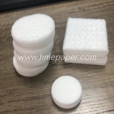 White Cotton Disposable CPAP Filters Absorbent Pad Datasheet For HIV Tester