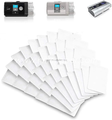 Disposable Cotton CPAP Filters For BV Filter Filtration Efficiency White Color